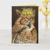 Prince Moore de owl card Kaart (Gele Bloem)