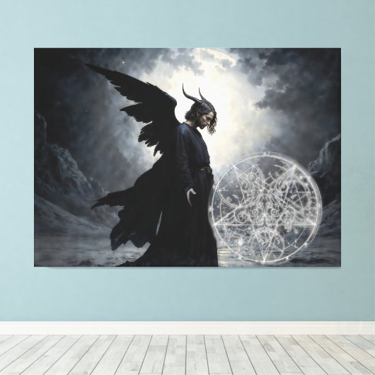 Prince of Darkness Canvas Afdruk (Insitu (Houten vloer))