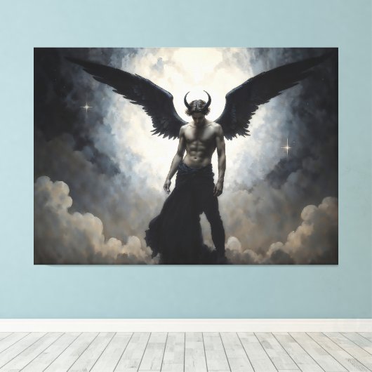 Prince of Hell Lucifer Canvas Afdruk (Insitu (Houten vloer))