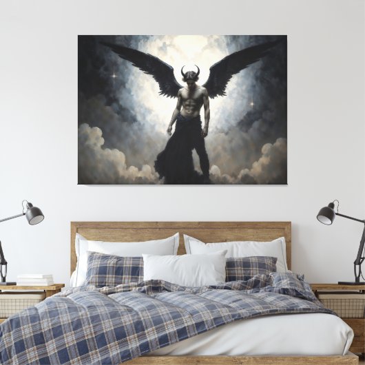 Prince of Hell Lucifer Canvas Afdruk (Insitu (Slaapkamer))