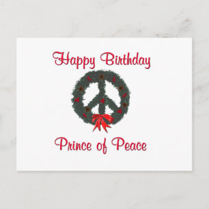 Prince of Peace Wreath Briefkaart