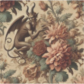 Prince of Pranks - Gotisch bloemkussen Sticker (Voorkant)