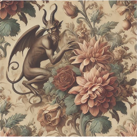 Prince of Pranks - Gotisch bloemkussen Sticker (Voorkant)