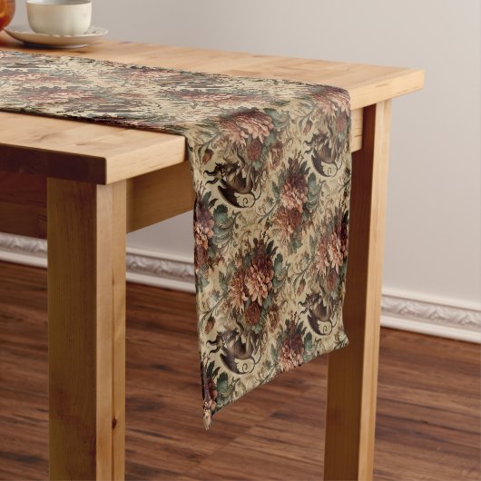 Prince of Pranks - Gotische bloemen Korte Tafelloper (Voorbeeld)