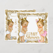 Prince of Princess Gender Reveal Baby shower Kaart (Voorkant / Achterkant)