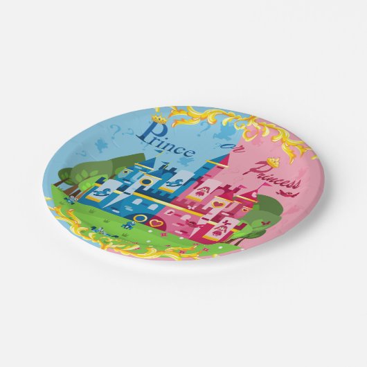 Prince of Princess Geslacht onthullen 9" Borden Papieren Bordje (Gekanteld)