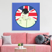 Prince Philip Duke of Edinburgh Canvas Afdruk (Insitu (Woonkamer))