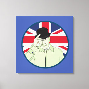 Prince Philip Duke of Edinburgh Canvas Afdruk