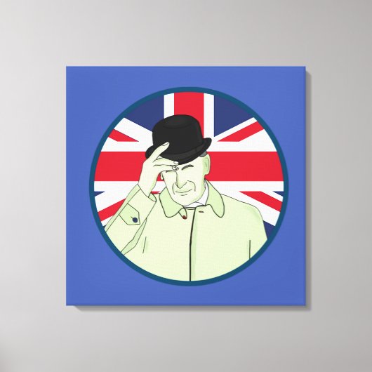 Prince Philip Duke of Edinburgh Canvas Afdruk (Voorkant)