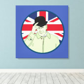 Prince Philip Duke of Edinburgh Canvas Afdruk (Insitu (Houten vloer))