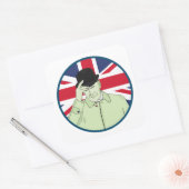 Prince Philip Duke of Edinburgh Vierkante Sticker (Envelop)