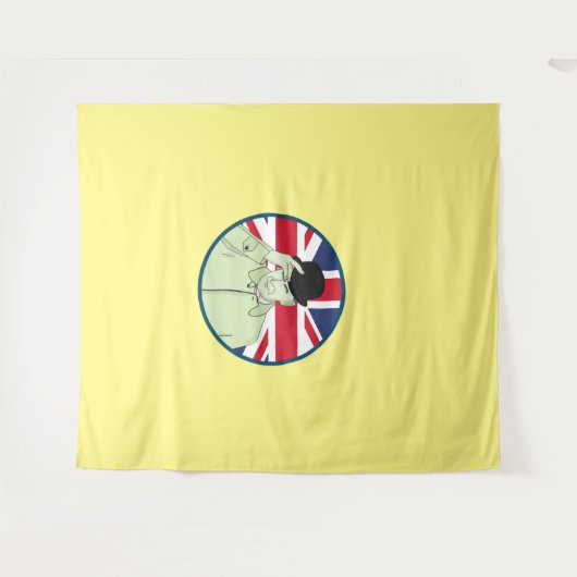 Prince Philip Duke of Edinburgh Wandkleed (Voorkant (horizontaal))