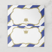 Prince Place kaarten, eten Kaarten, Faux Gold Plaatskaartje (Buitenkant ongevouwen)