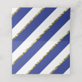 Prince Place kaarten, eten Kaarten, Faux Gold Plaatskaartje (Binnenkant ongevouwen)