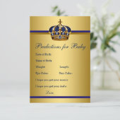 Prince Predictions for Baby Advice for Parent Kaar Advieskaart (Staand voorkant)