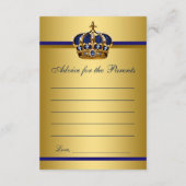 Prince Predictions for Baby Advice for Parent Kaar Advieskaart (Achterkant)