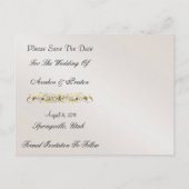 Prince & Princess Blue Save The Date Briefkaart (Achterkant)