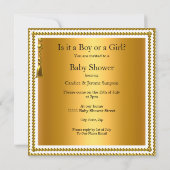 Prince Princess Gender onthulling Baby shower Etni Kaart (Achterkant)