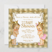 Prince Princess Gender Reveal Baby shower Kaart (Achterkant)