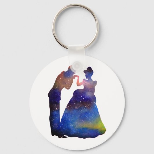 Prince Princess liefde 5,7 cm Basic Button Sleutel Sleutelhanger (Voorkant)