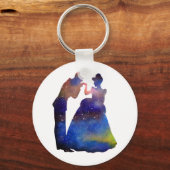 Prince Princess liefde 5,7 cm Basic Button Sleutel Sleutelhanger (Voorkant)