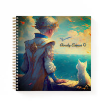 Prince & Princess met Cat Ocean Spiral Notitieboek