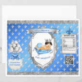 Prince Royal Baby Blue & Silver Pillow Chip Bag (Voorkant / Achterkant)