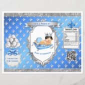 Prince Royal Baby Blue & Silver Pillow Chip Bag (Voorkant)