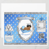Prince Royal Baby Blue & Silver Pillow Chip Bag (Voorkant / Achterkant)
