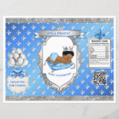 Prince Royal Baby Blue & Silver Pillow Chip Bag (Voorkant)