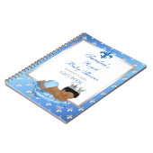 Prince Royal Baby Blue & Silver Pillow Gift Guest Notitieboek (Linkerzijde)