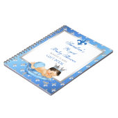 Prince Royal Baby Blue & Silver Pillow Gift Guest Notitieboek (Linkerzijde)