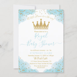 Prince Royal Baby shower waterverf Uitnodiging