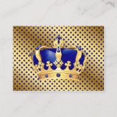 Prince Royal Blue Gold Crown Boek aanvragen Informatiekaartje (Achterkant)