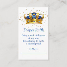 Prince Royal Blue Goud Olifant Luier Raffle