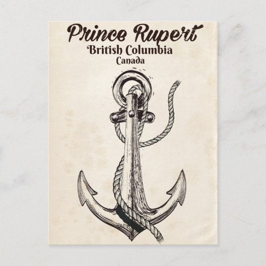 Prince Rupert, Brits-Columbia Na poster Briefkaart (Voorkant)