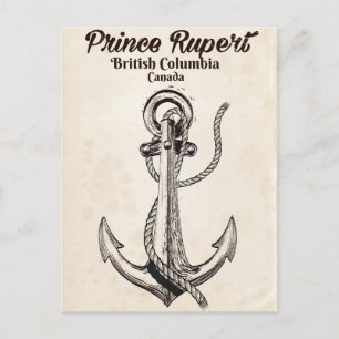 Prince Rupert, Brits Columbia Nautical poster Briefkaart