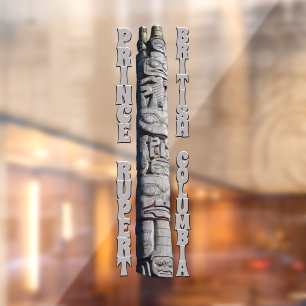 Prince Rupert Decal Canada Totem Pole Window Cling