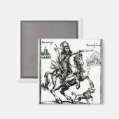 Prince Rupert op Horseback Magneet (Voorkant / Achterkant)