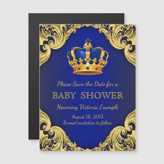 Prince Save the Date Briefkaart magneten (Voorkant / Achterkant)