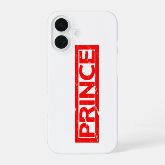 Prince Stamp iPhone 16 Hoesje (Achterkant)