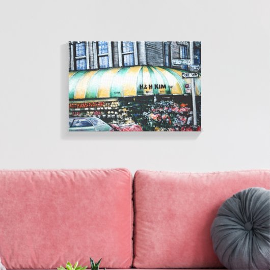 Prince Street Corner, New York City Canvas Afdruk (Insitu (Woonkamer))