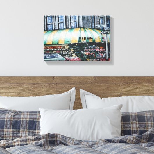 Prince Street Corner, New York City Canvas Afdruk (Insitu (Slaapkamer))