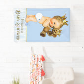Prince Teddy Beer Baby Shower Spandoek (Insitu)