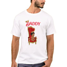 Prince Throne Red Gold African American Baby Boy