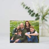 Prince William and family Dec 2025 stylized Briefkaart (Staand voorkant)