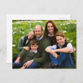 Prince William and family Dec 2025 stylized Briefkaart (Voorkant / Achterkant)