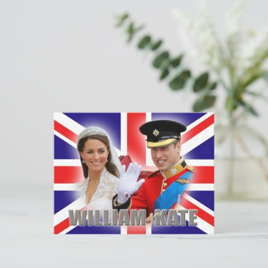 Prince William & Catherine Briefkaart (Staand voorkant)