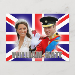 Prince William en Catherine Briefkaart