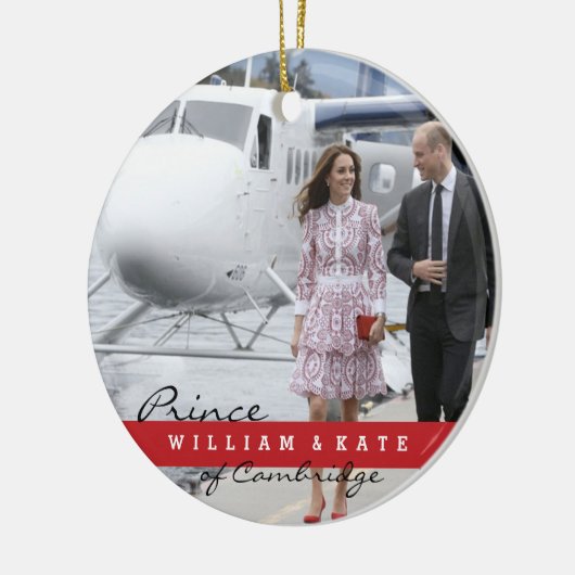 Prince William en Catherine Keramisch Ornament (Links)